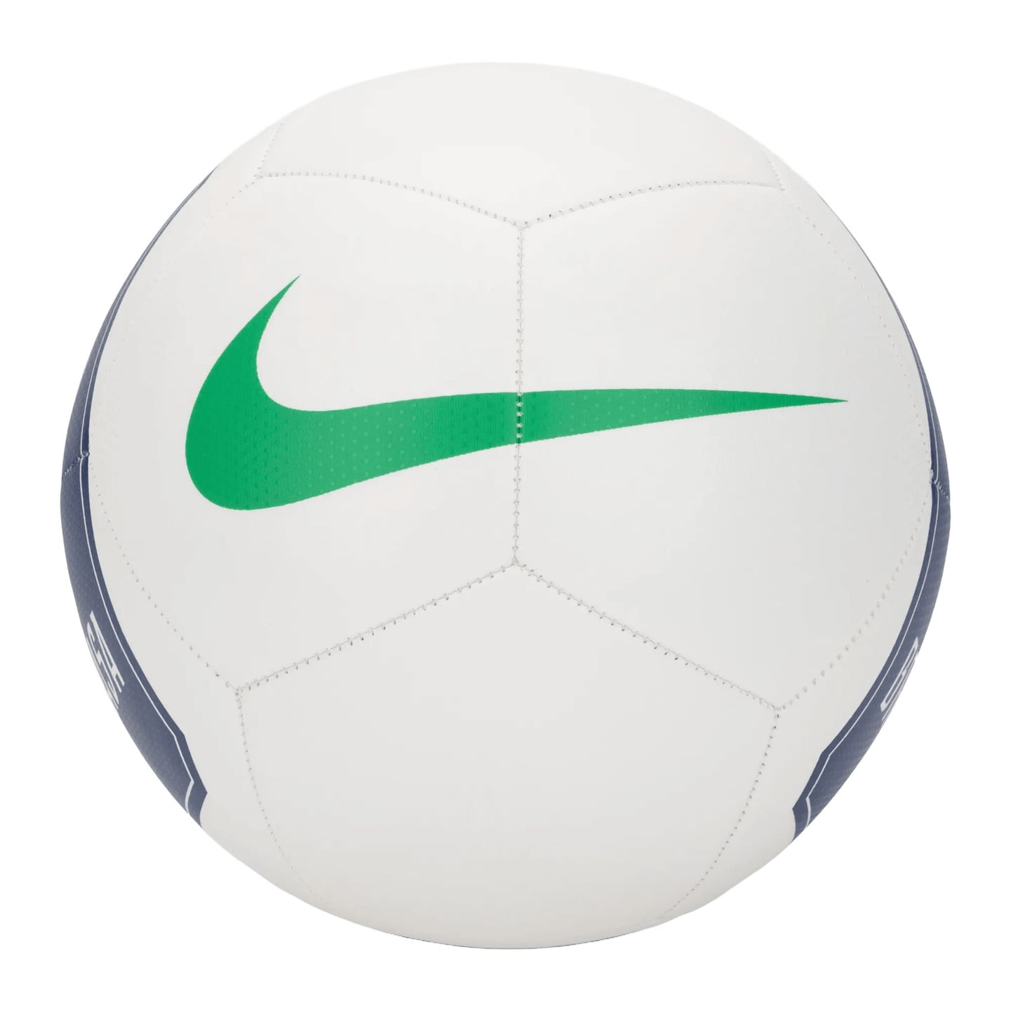 Ballon de football Nike CBF NK Pitch avec grand swoosh Nike vert et panneaux latéraux bleus