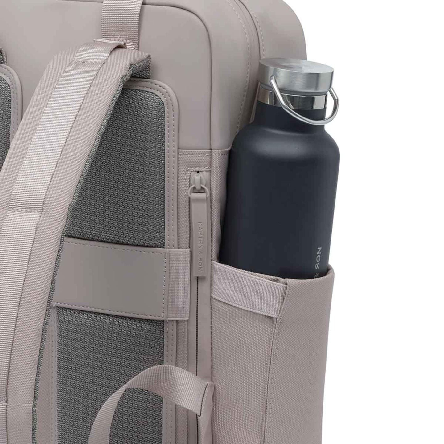 Kapten & Son Sac À Dos Bergen Pro Ordinateur 15,6 Pouces Unisexe, détail de la poche avant et des fi