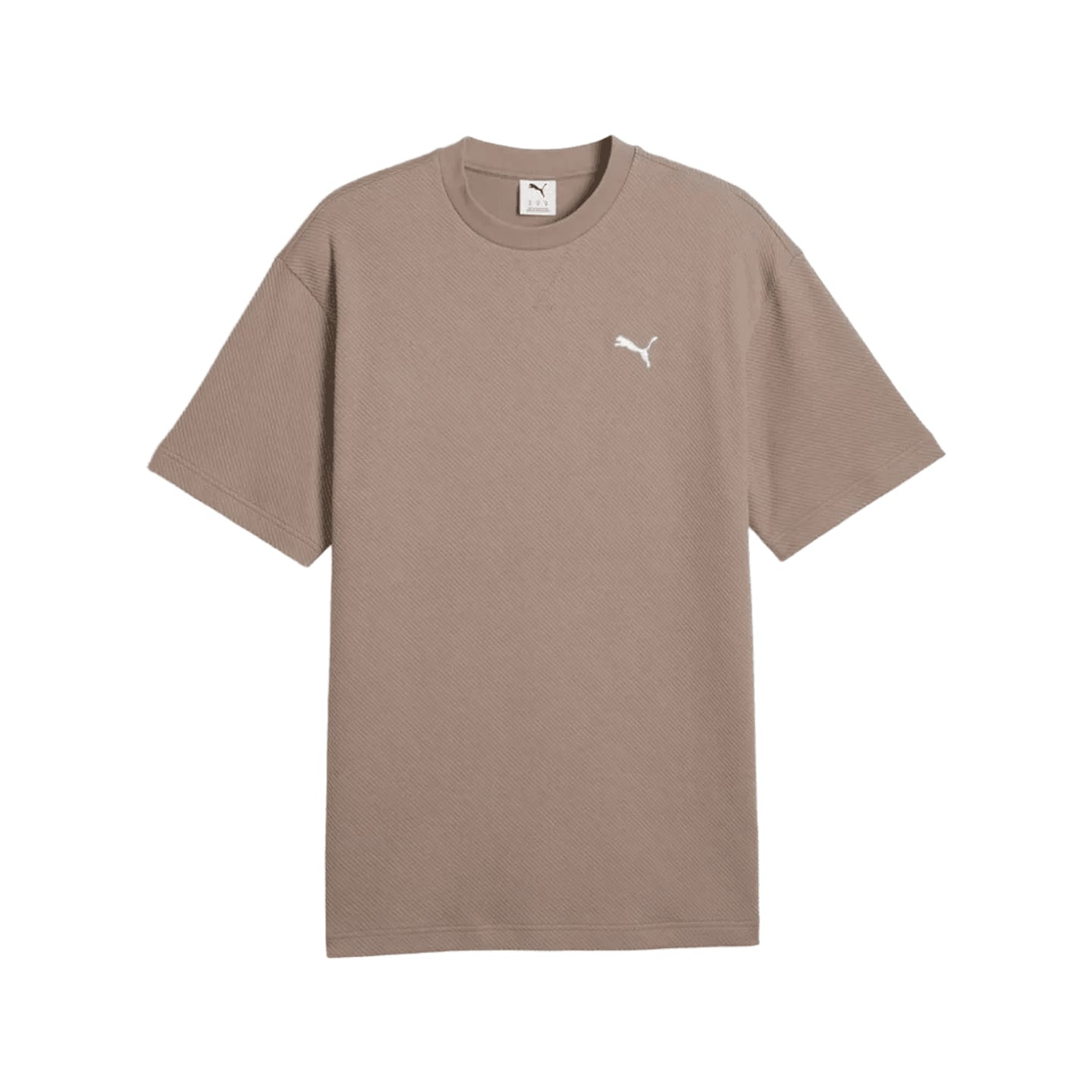 Puma T-Shirt Décontracté Ess Elevated Relaxed Material Manches Courtes Col Rond Homme