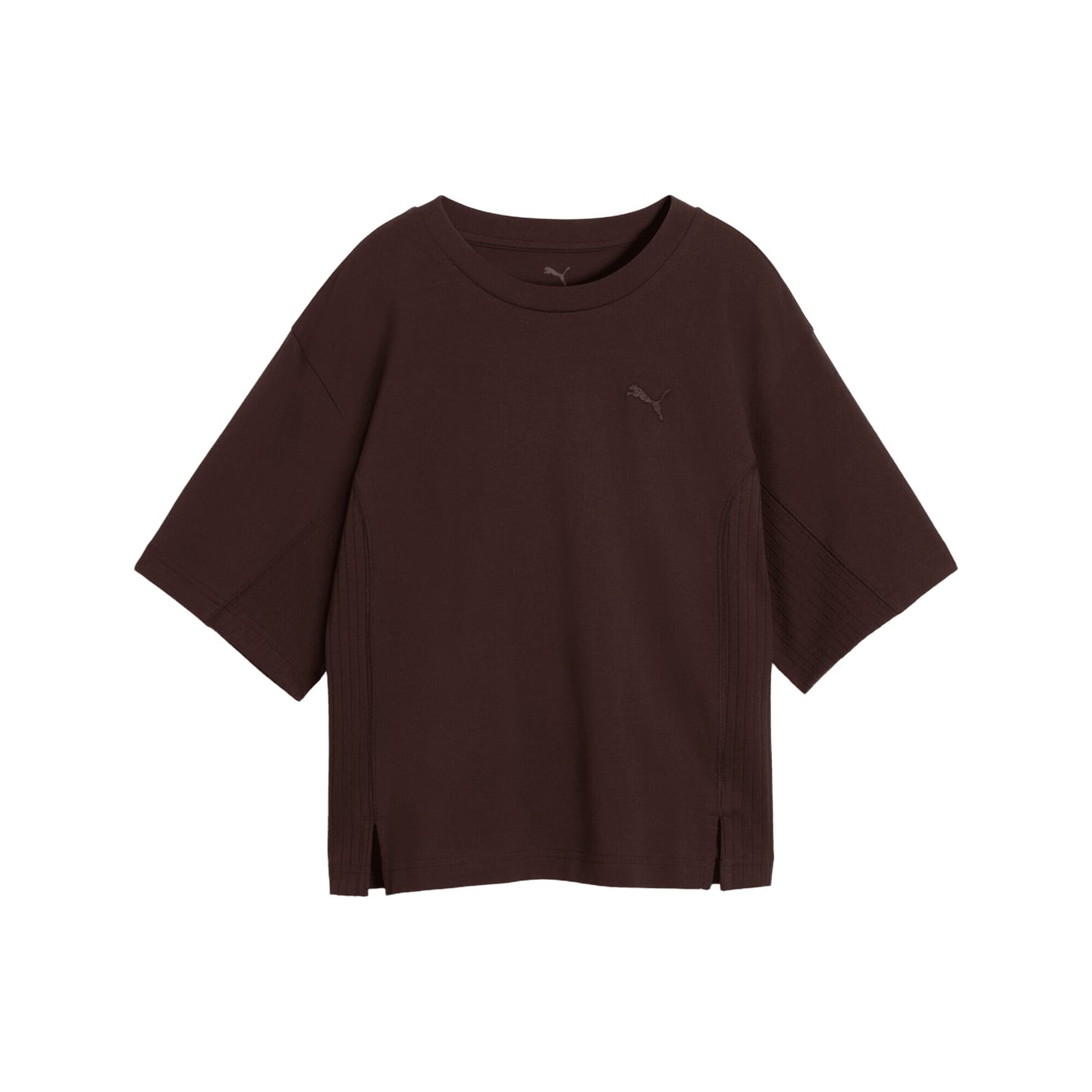 Packshot du Puma T-Shirt Femme Coupe Relaxée Col Rond Manches Courtes Her Relaxed Tee, vue de face.