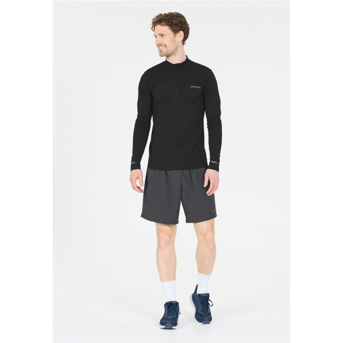 Endurance Sweat À Manches Longues De Course À Pied Jaro M Seamless Midlayer Sans Coutures Demi-Zip H
