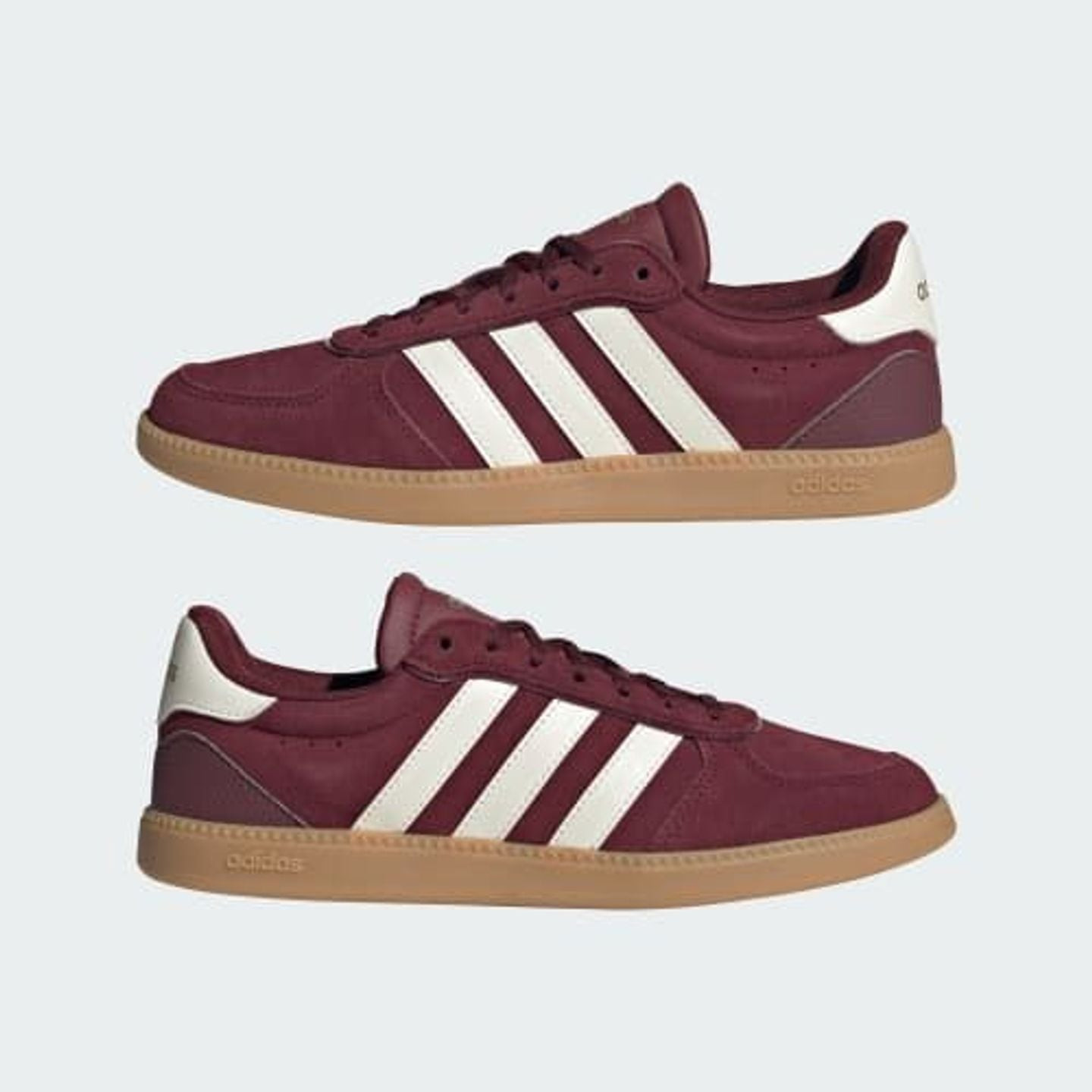 Packshot des Adidas Baskets Lifestyle Basses Breaknet Sleek Perforées Femme, vue de profil