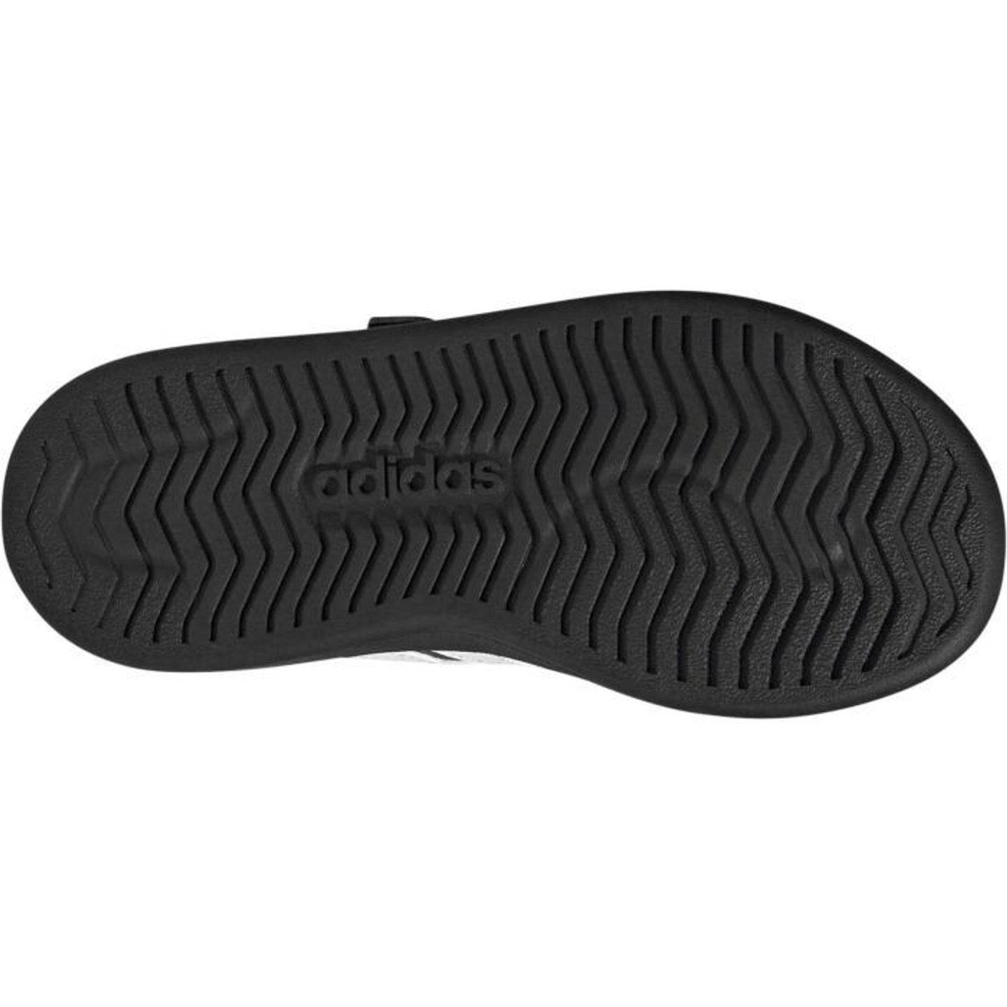 Détail des Adidas Baskets Basses Enfant Streettalk El C avec lacets élastiques et velcro