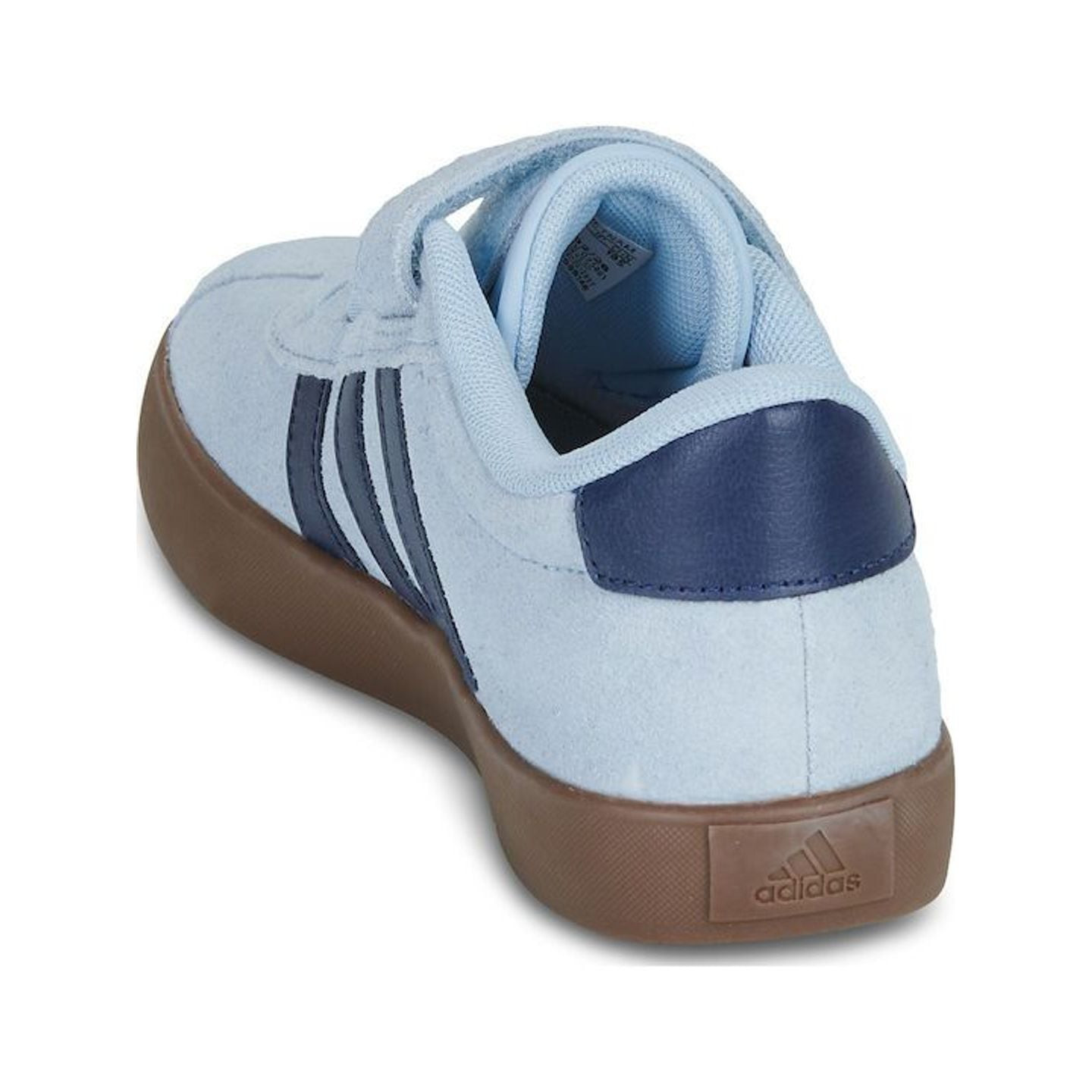 Packshot des Adidas Baskets Basses Enfant VL Court 3.0 EL C Velcro Filles, vue de profil.