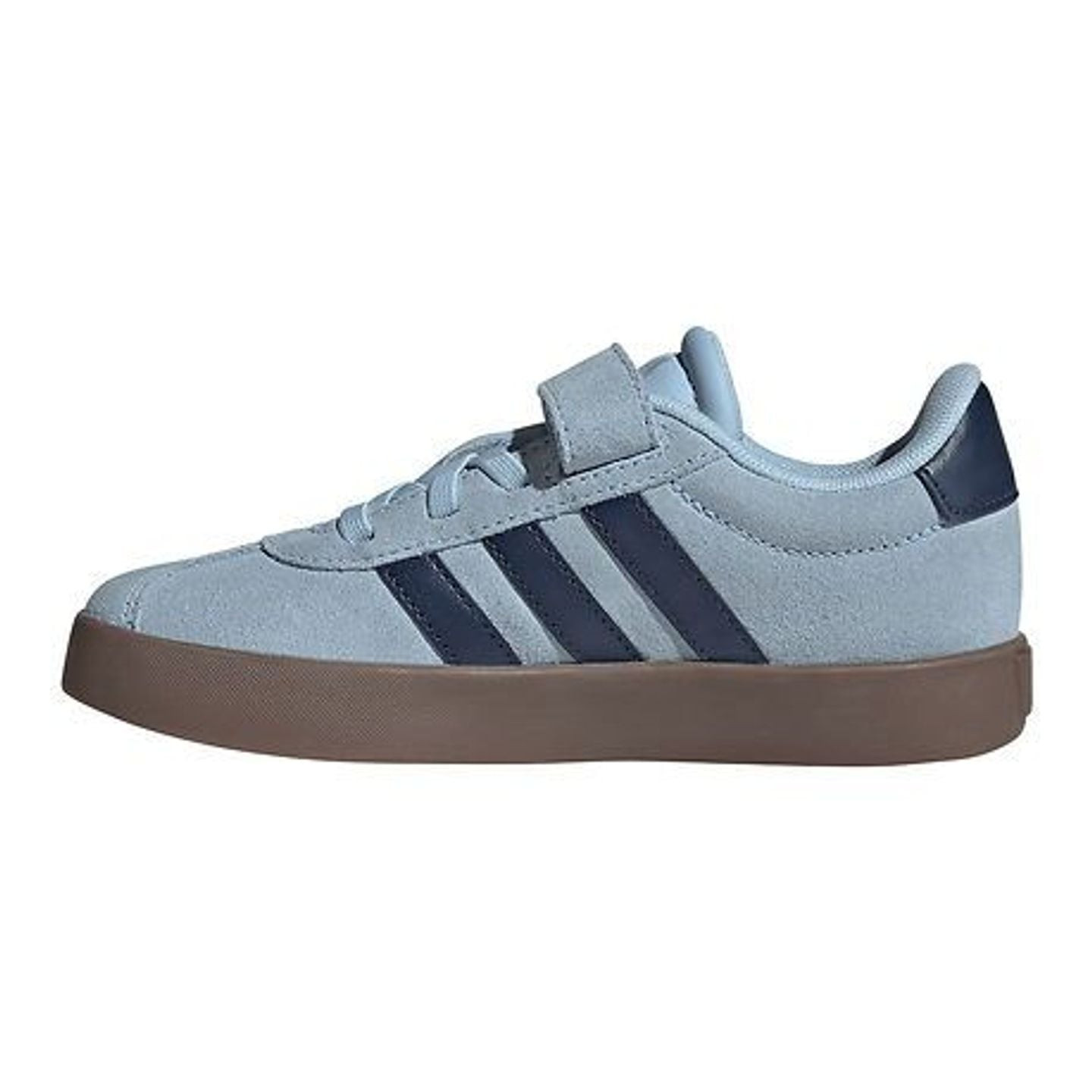 Adidas Baskets Basses Enfant VL Court 3.0 EL C Velcro Filles, packshot sur fond blanc