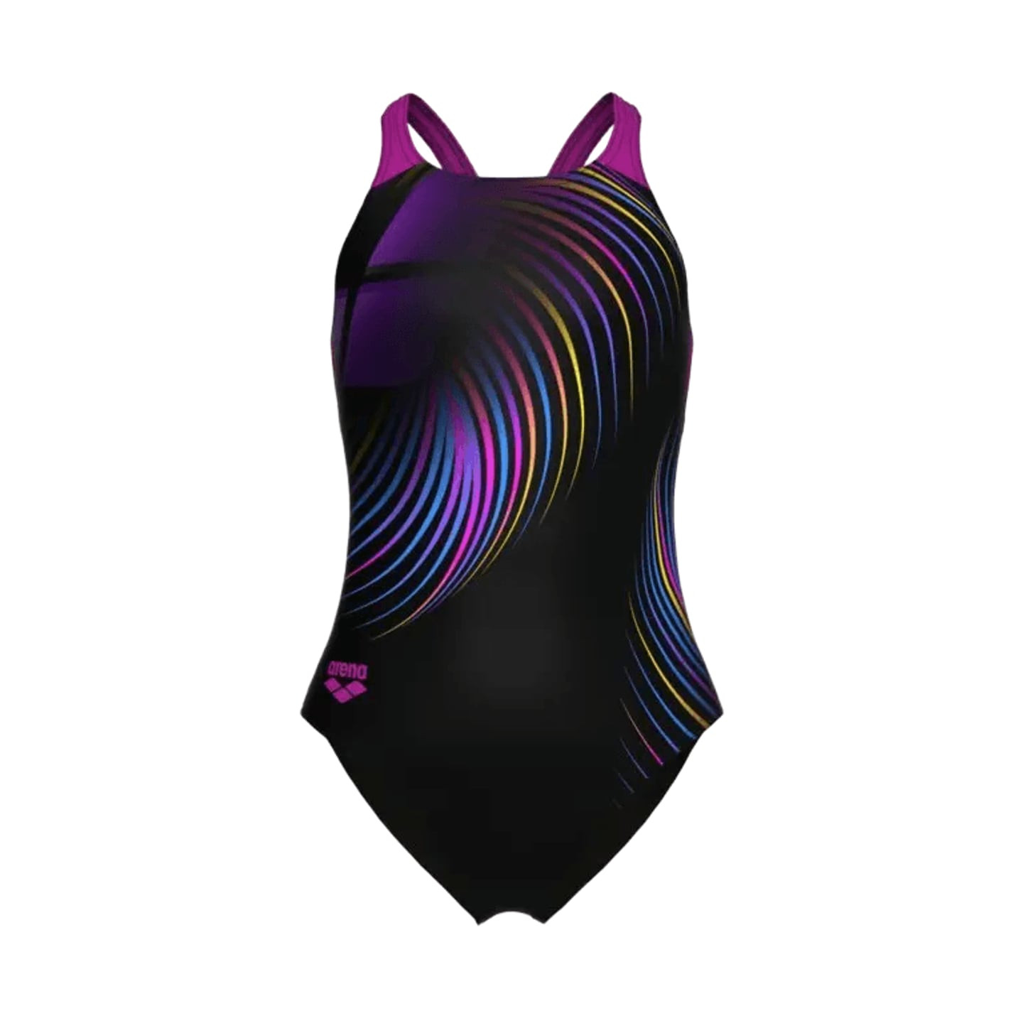 Arena Maillot De Bain Une Pièce Pinwheel Dos V MaxFit Eco Fille - vue packshot