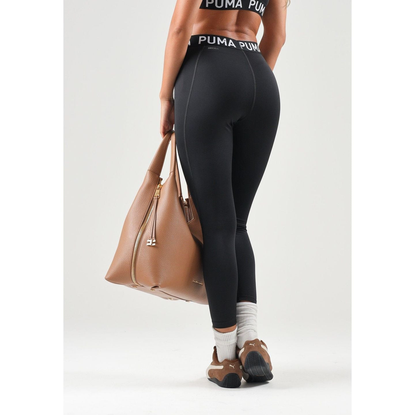 Sportive portant le Puma Legging De Training Ajusté Strong Colorblock Taille Haute Femme