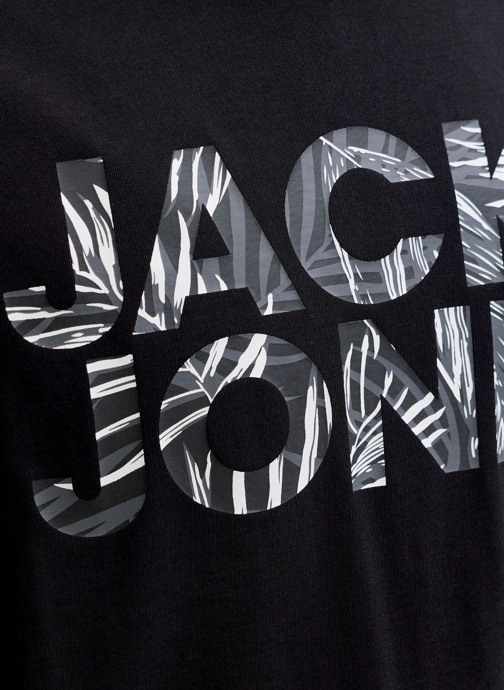 JJEJEFF LOGO TEE SS SN - T-shirt iconique Jack & Jones en coton doux