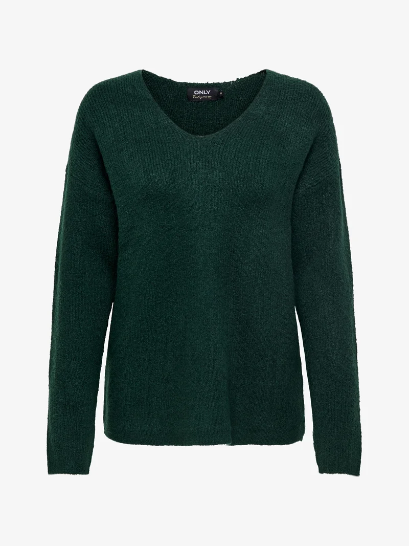 Pull V-Neck ONLY - Douceur automnale en maille élastique