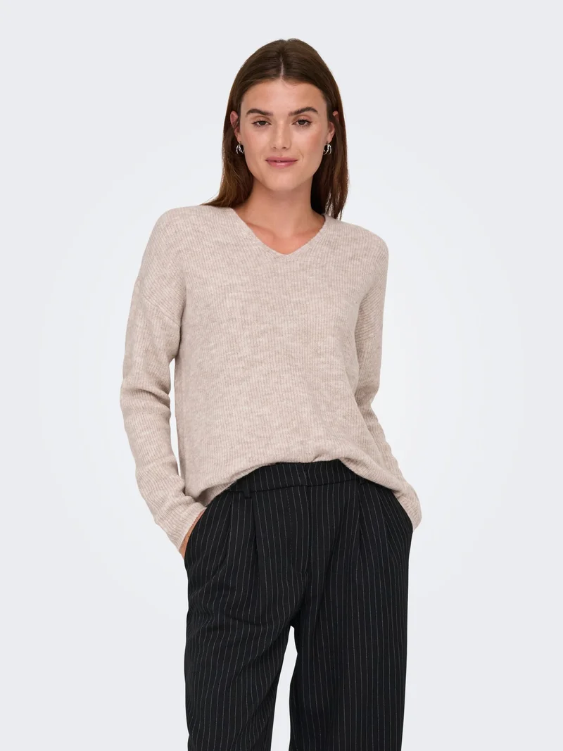 Pull V-Neck ONLY Camilla - Pull-over élégant et polyvalent