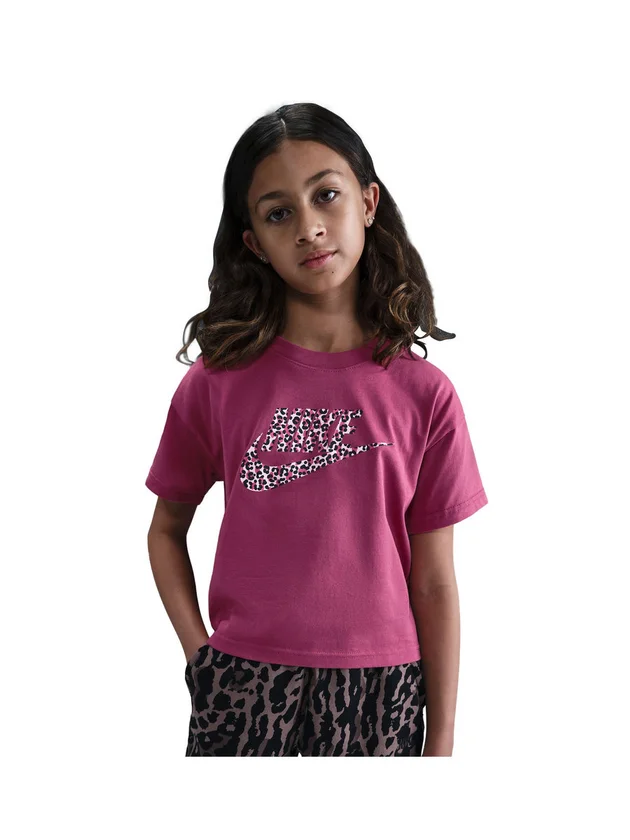 Nike T-shirt Boxy Imprimé Animal - Style Décontracté Junior