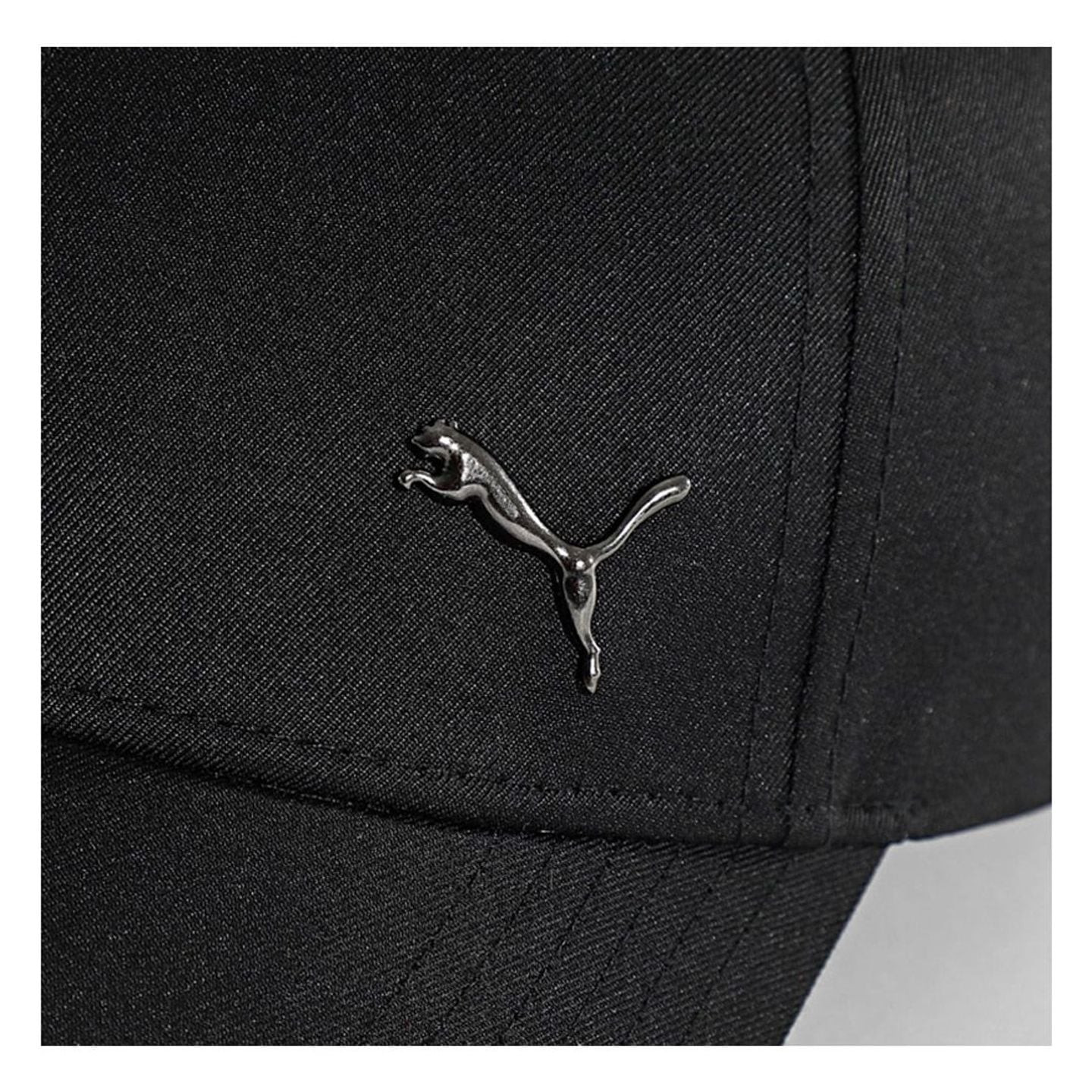 Puma Casquette De Baseball Structurée Ess Metal Puma Cat Bb Cap Six Panneaux Réglable Unisexe, détai