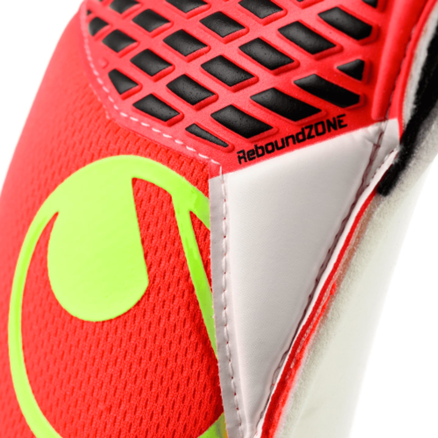 Détail de la mousse latex Supersoft des gants de gardien Uhlsport Fangmaschine Supersoft pour entraî