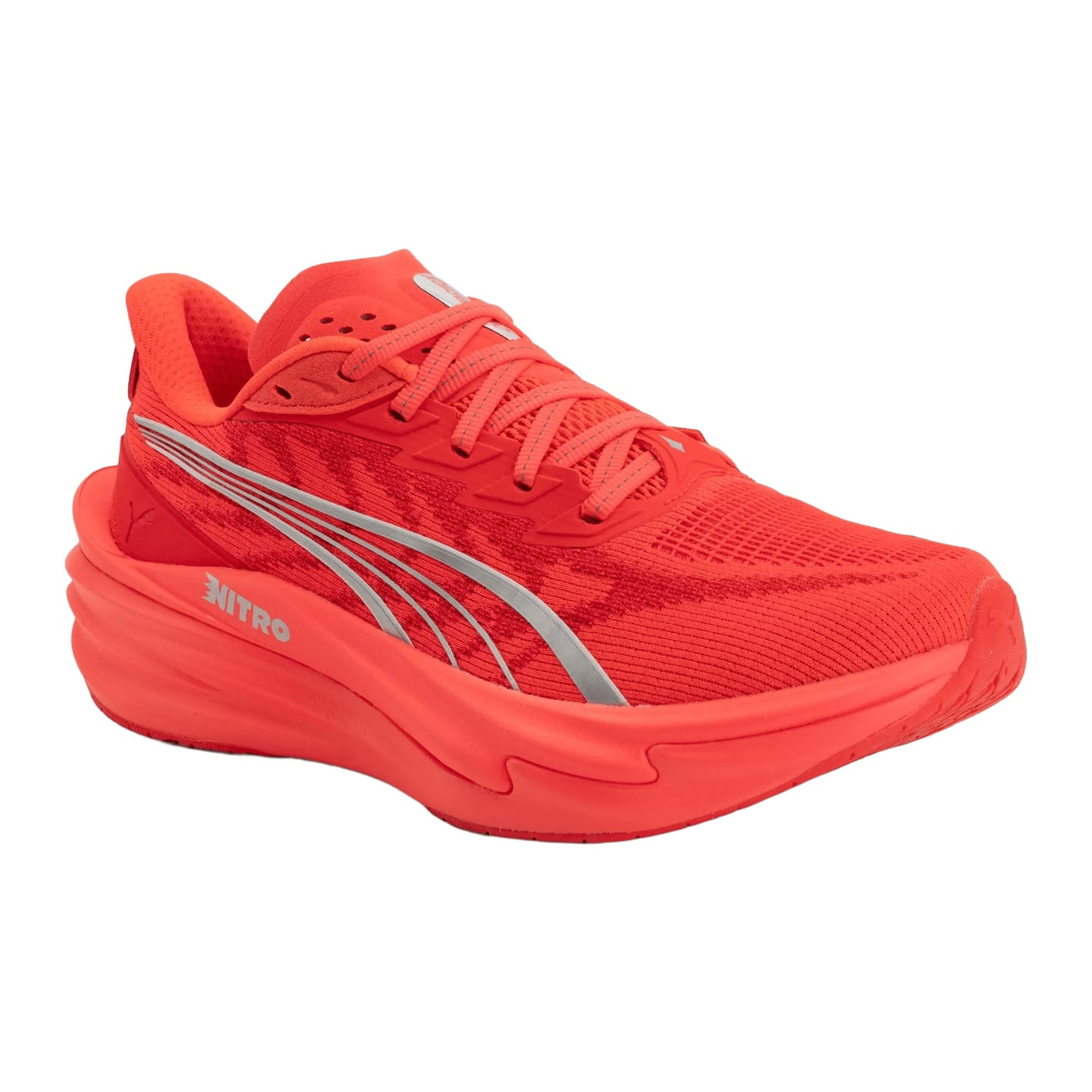 Packshot des Puma Chaussures De Running Route Deviate Nitro 4 Femme Plaque Carbone