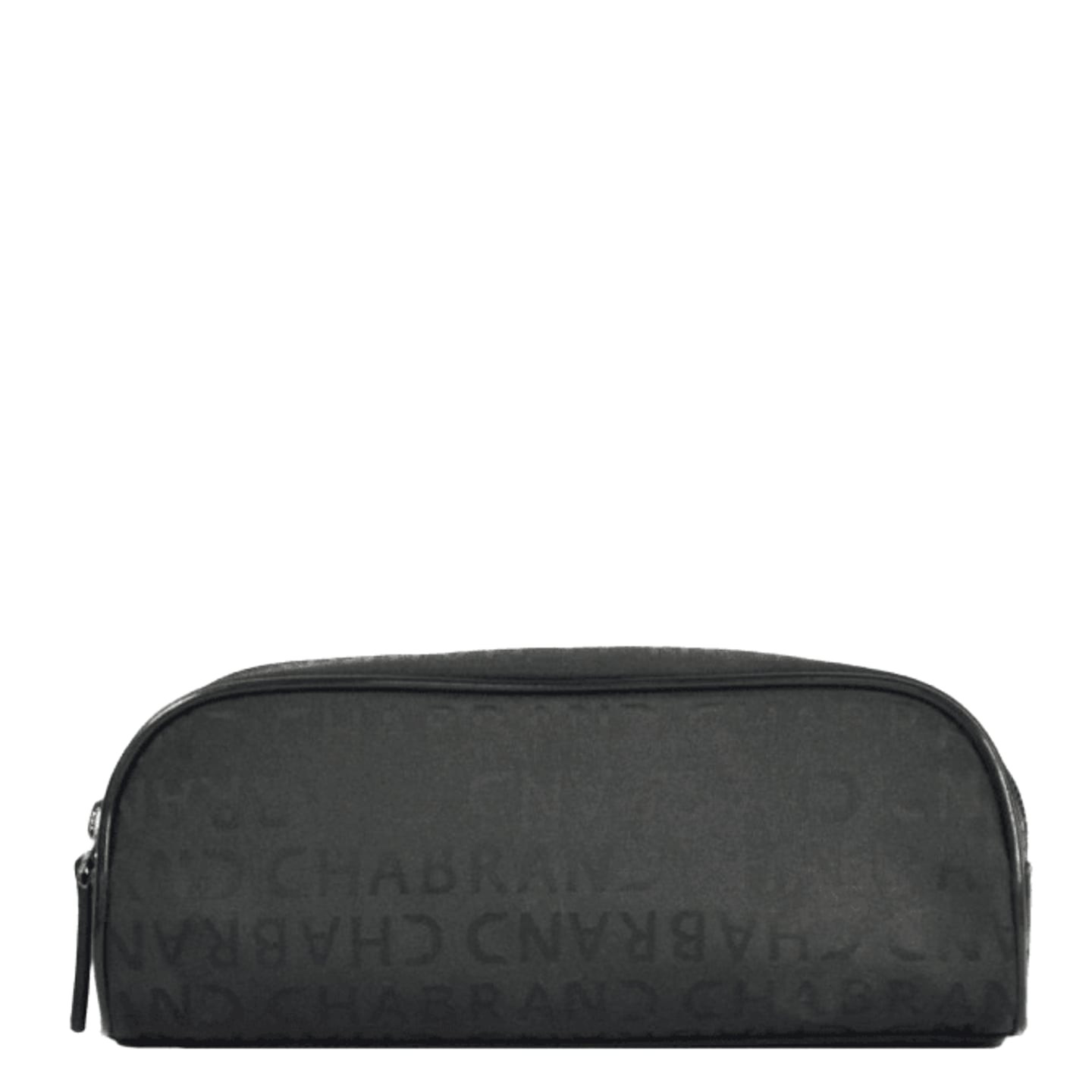 Trousse Chabrand Monogram Black en jacquard synthétique, forme arrondie et fermeture zippée périphér