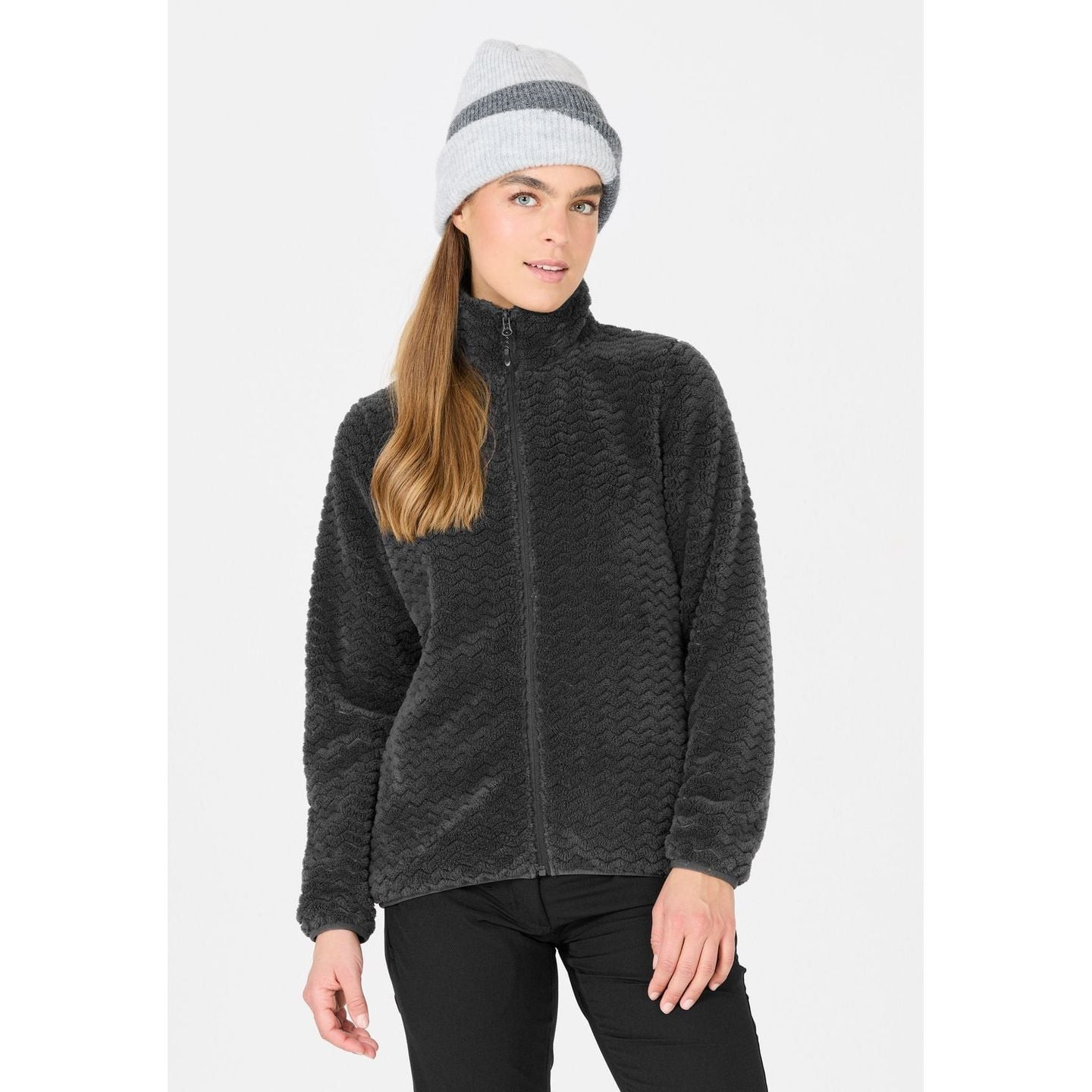Whistler Veste Polaire Matra Motif Zigzag Fermeture À Glissière Femme Respirante portée lors d'une r