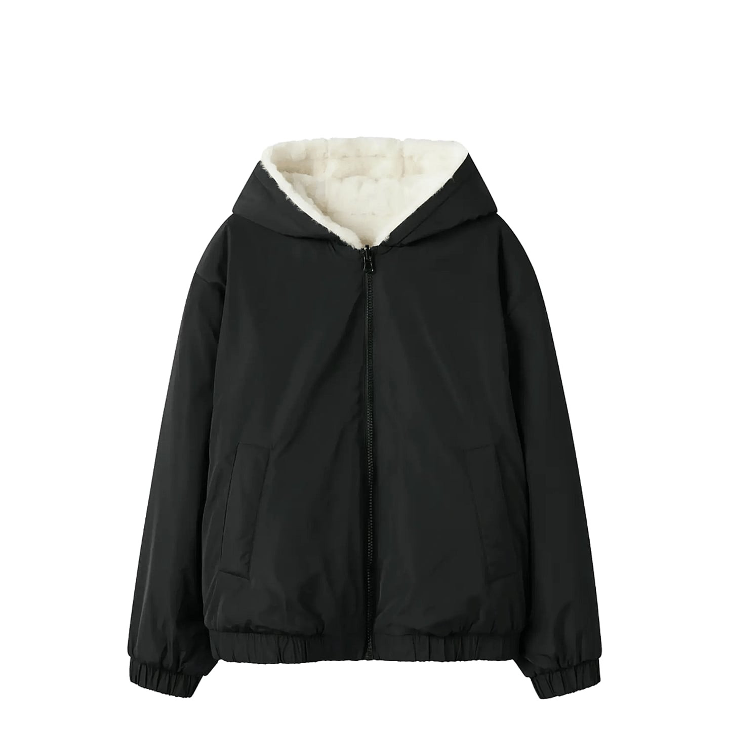 Vue packshot de la Name It Veste Bomber Réversible Nkfmaya À Capuche Amovible Fille Junior.