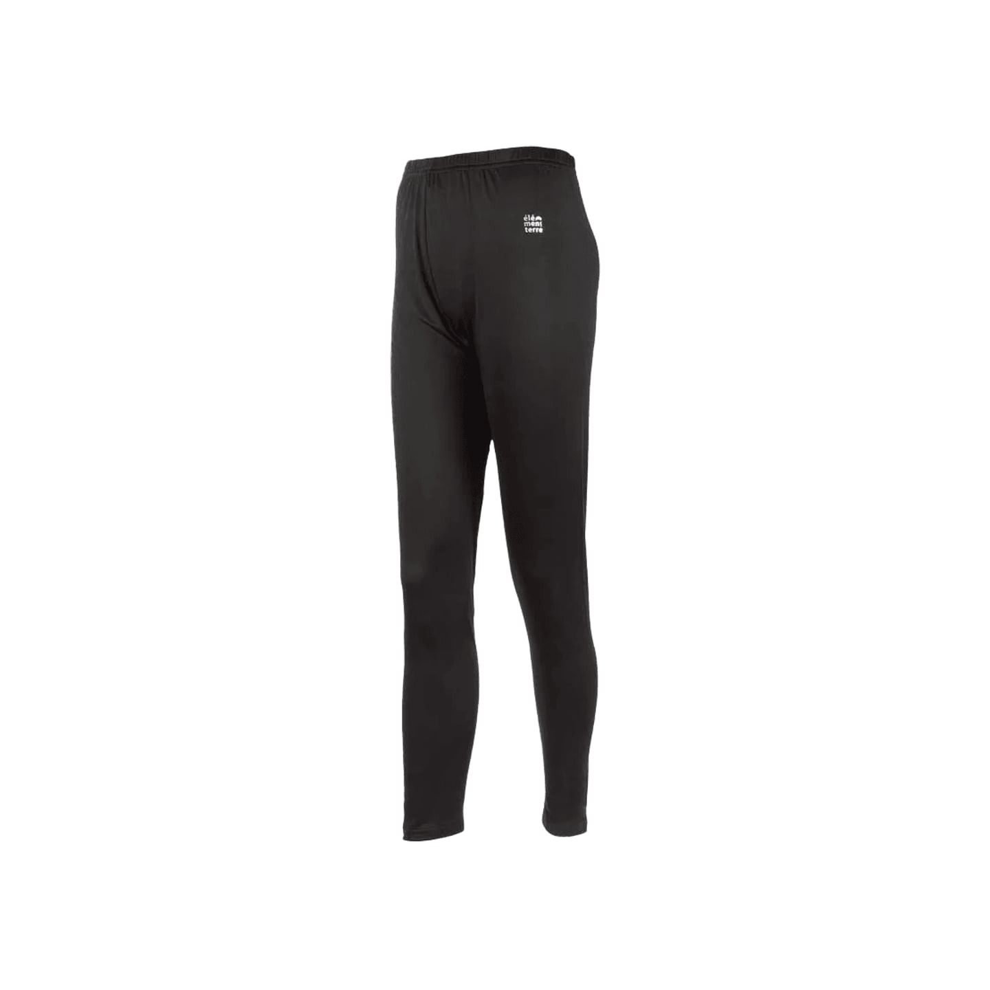 Legging thermique noir Elementerre BETHEL LOW, vu de dos, ceinture élastique et logo