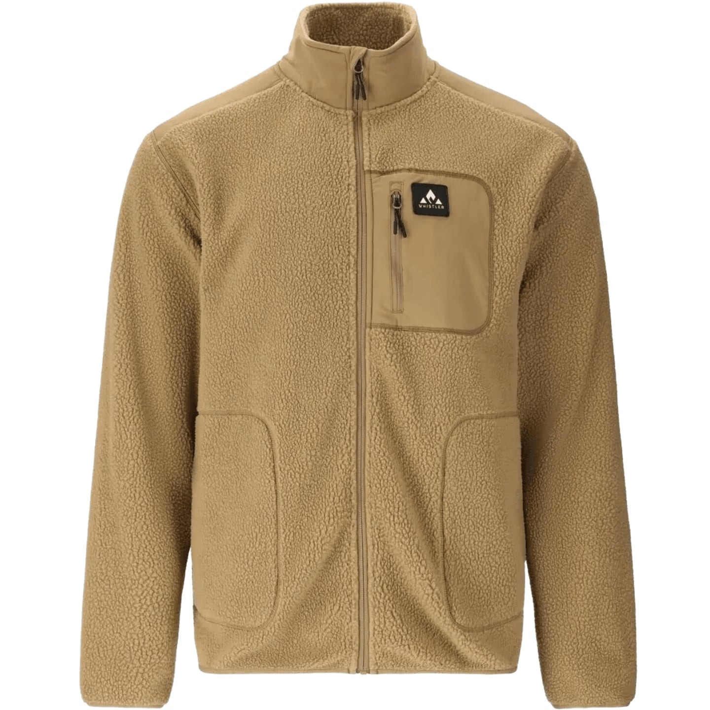 Packshot de la Whistler Veste Polaire Zippée Felis M Teddy Respirante Homme, vue de face.