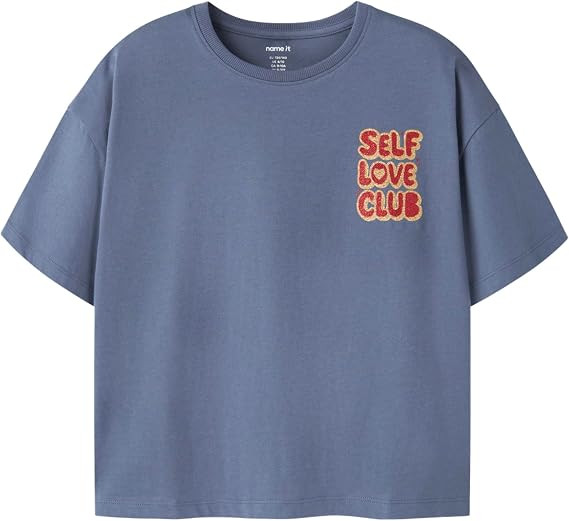 Name It T-Shirt Ample Col Rond Manches Courtes Nkflinea Ss Rlx Top Ps Fille Junior