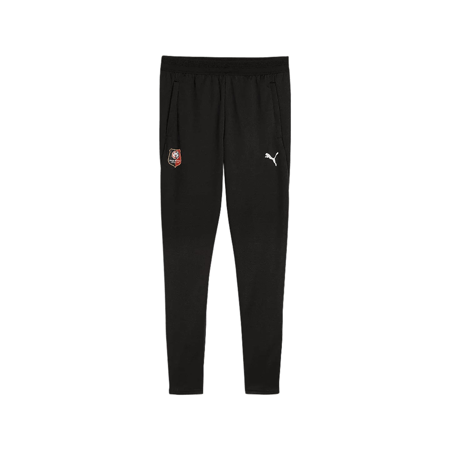 Pantalon d'entraînement Puma SRFC Stade Rennais noir avec poches latérales, écusson et logo Puma sur