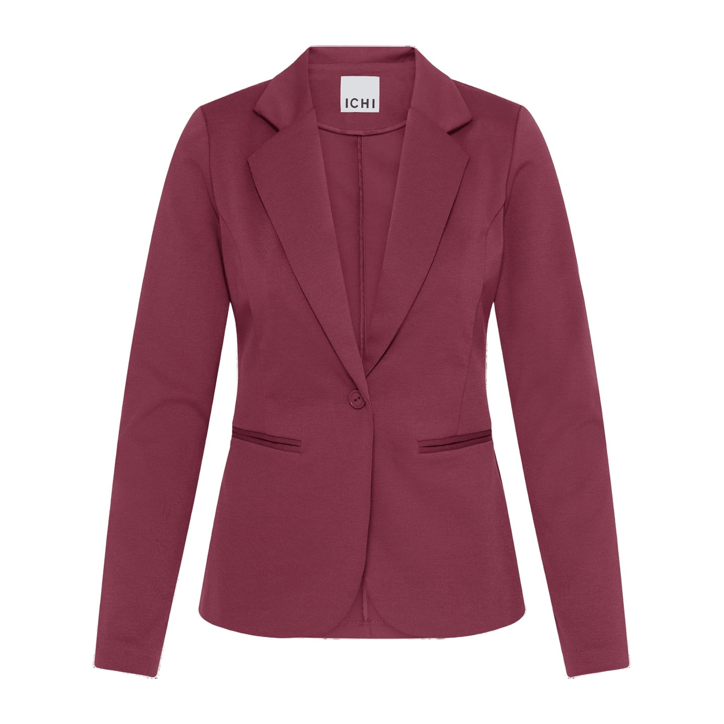 Ichi Blazer Femme IHKATE Col À Revers Manches Longues Fermeture Simple Boutonnage vue packshot.