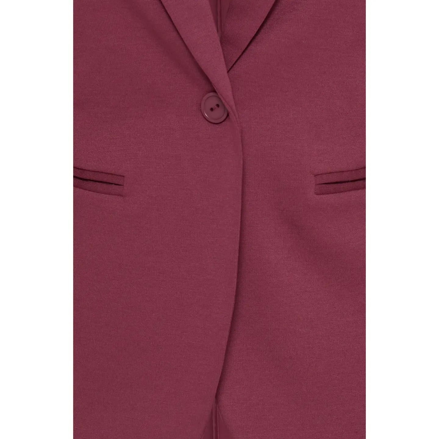 Détail col à revers et boutonnage du blazer Ichi Blazer Femme IHKATE Col À Revers Manches Longues Fe