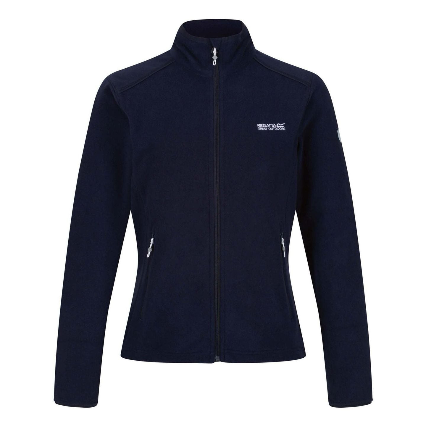 Polaire zippée Regatta Floreo III femme bleu marine, vue de face sur fond blanc