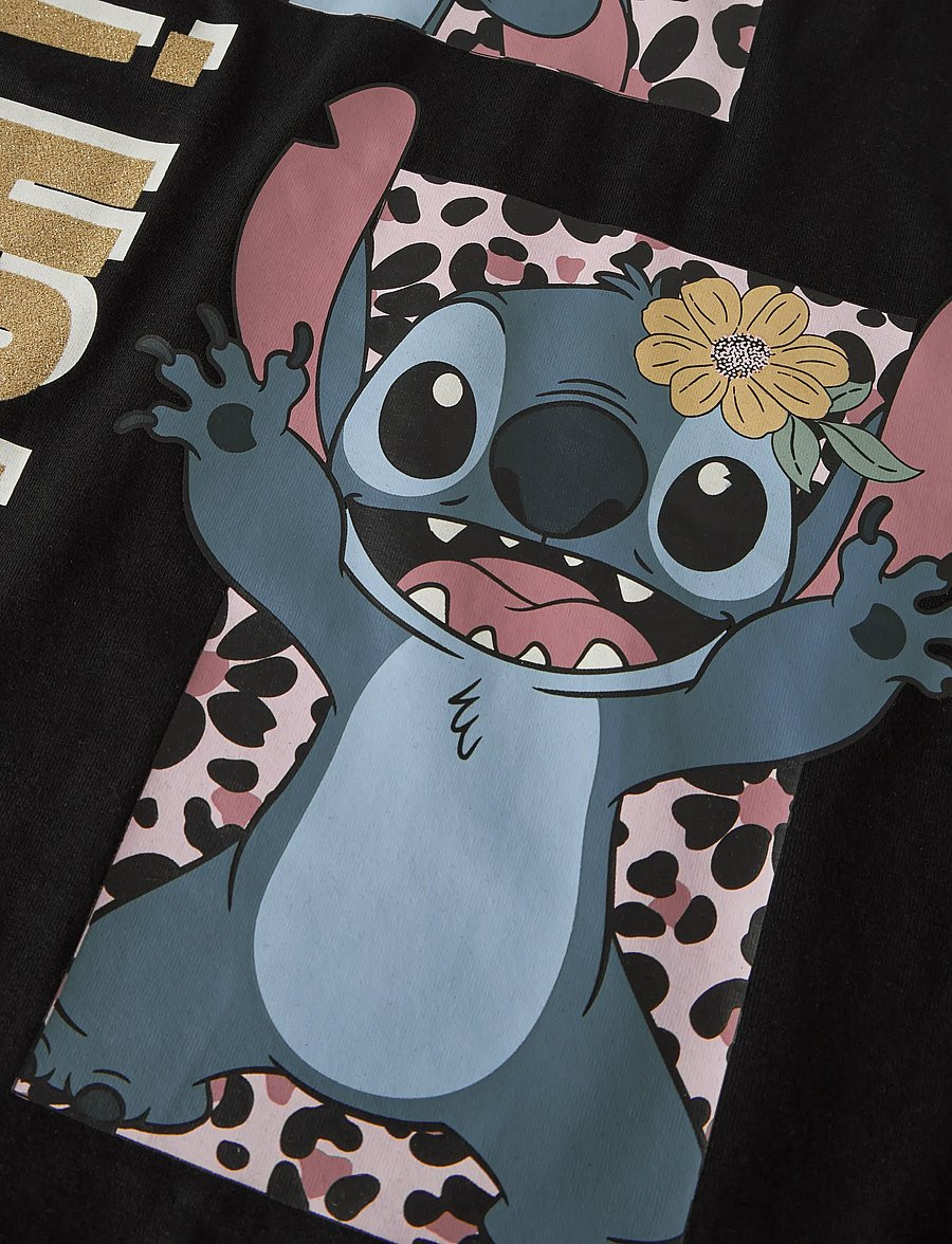 T-shirt Stitch NAME IT - Jersey doux & extensible, imprimé Disney