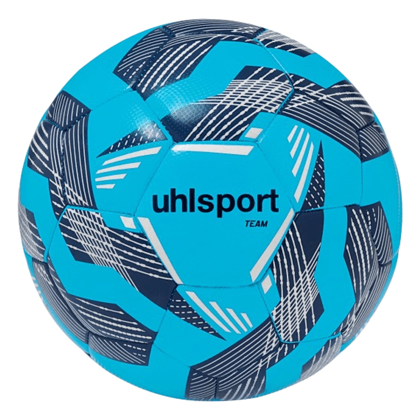 Packshot du ballon de football Uhlsport Team 32 panneaux cousu machine, unisexe, pour entraînement i