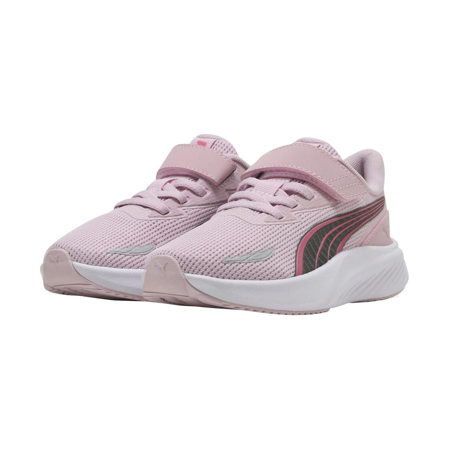 Chaussures de running enfant Puma Pounce Lite 2 AC+ PS avec scratch et lacets, coloris fille
