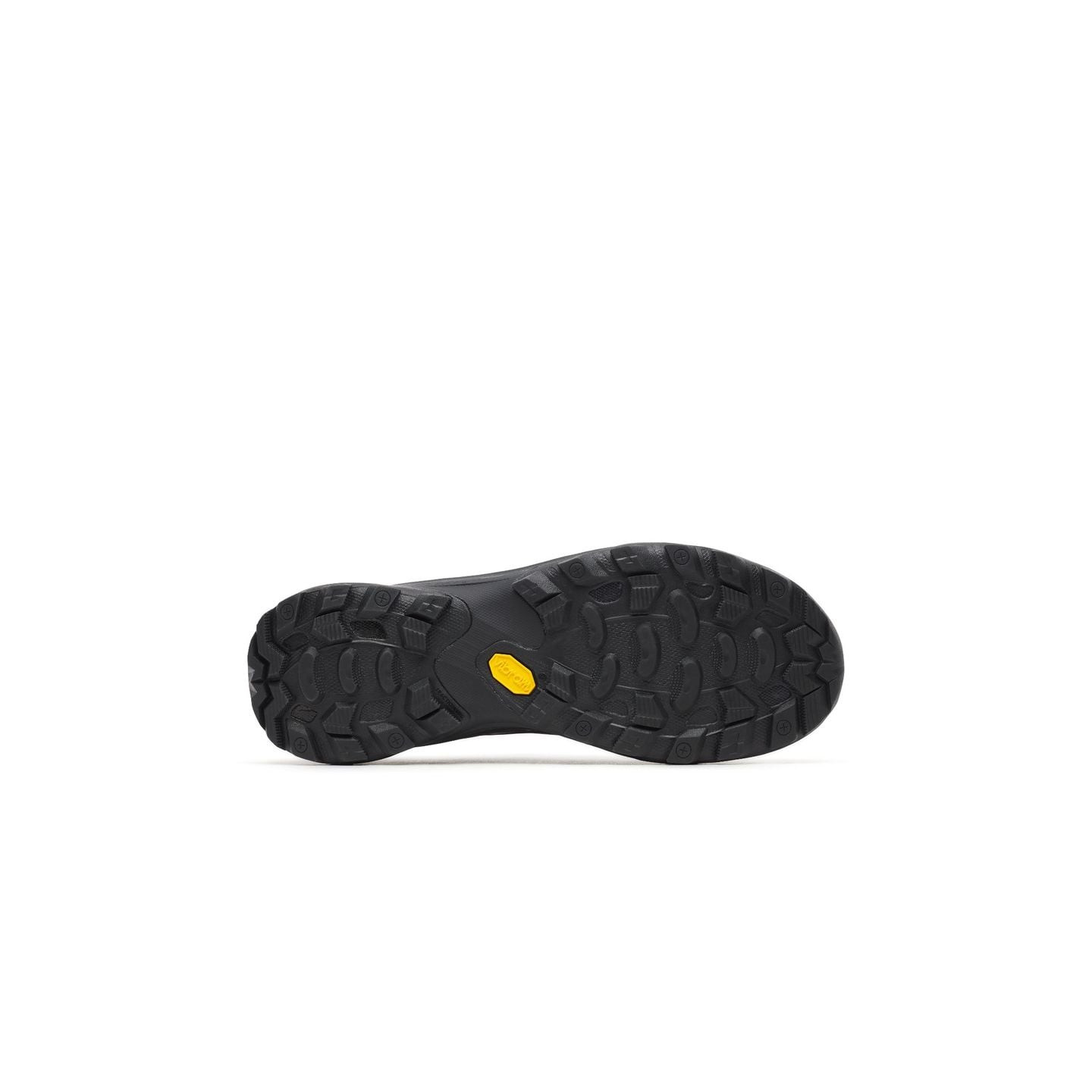 Semelle extérieure Vibram noire de la chaussure de trail Merrell Moab Speed 2 Sport avec crampons mu
