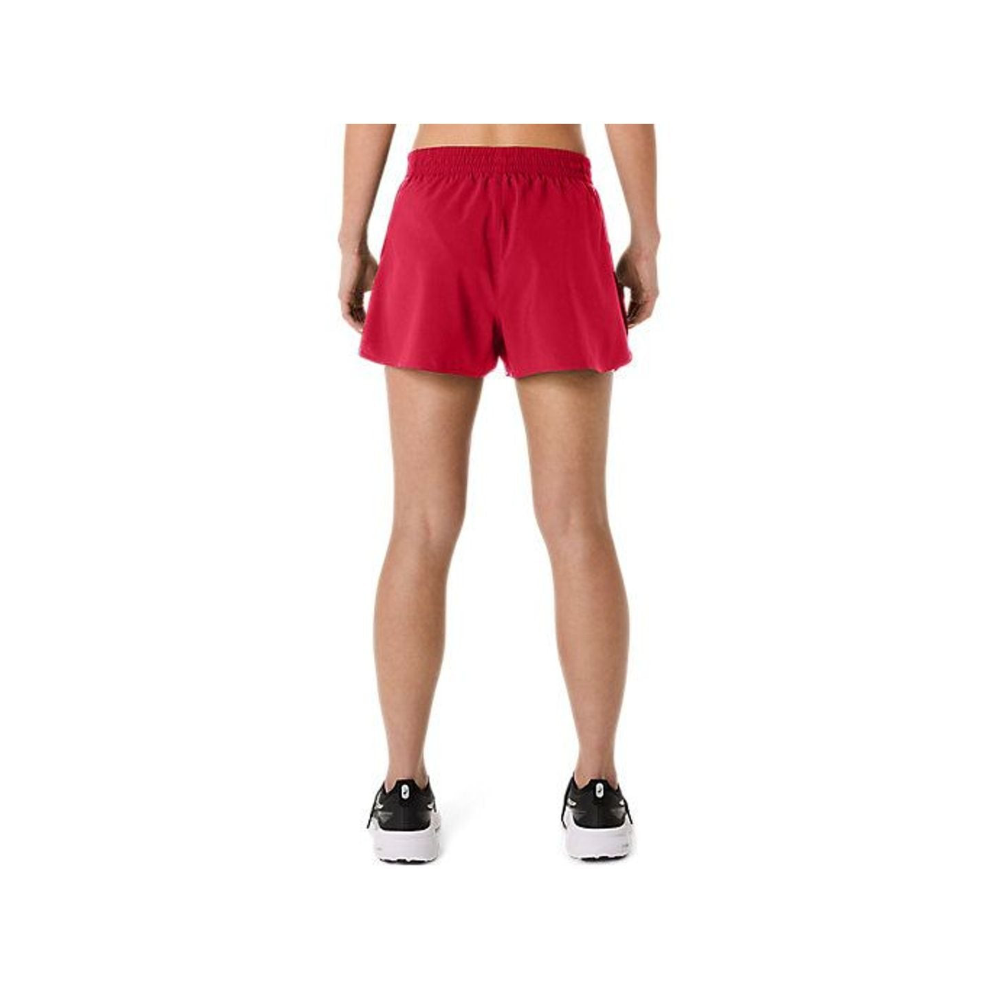 Asics Short De Running Core Split Femme Léger Et Respirant, packshot du short avec culotte intégrée.