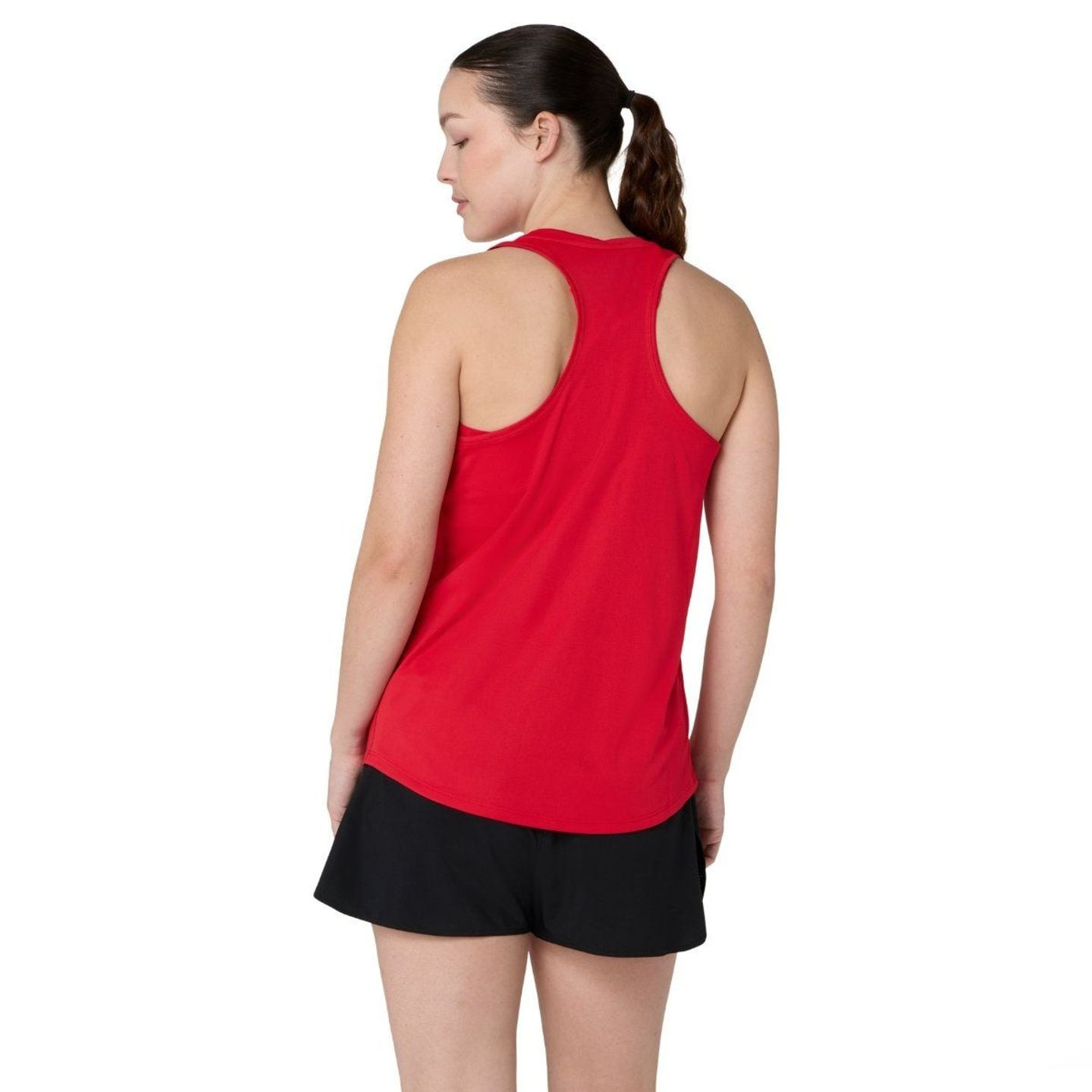 ASICS Débardeur De Course Core Tank En Polyester Recyclé Respirant Femme porté par une femme courant