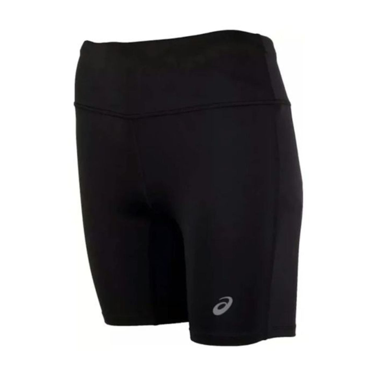 Cuissard de running ajusté femme ASICS Core Sprinter noir présenté à plat sur fond blanc