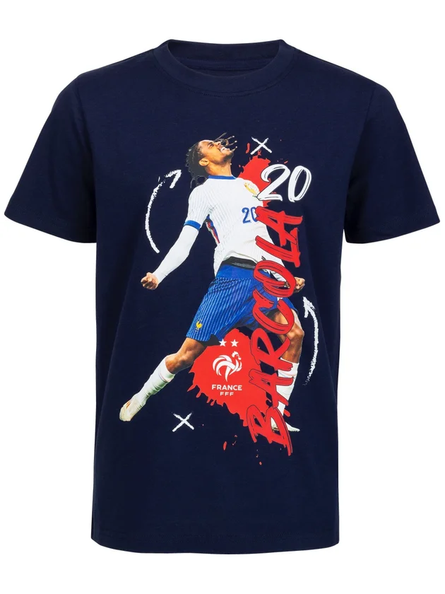 Maillot FFF Barcola Kid - Officiel et confortable pour les enfants